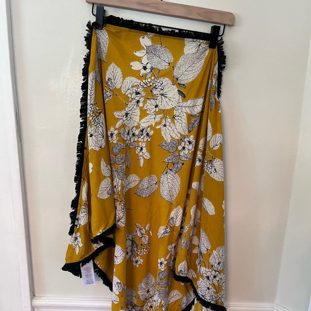 68 X 46 X 46 Mustard Yellow Part Two Triangular Scarf